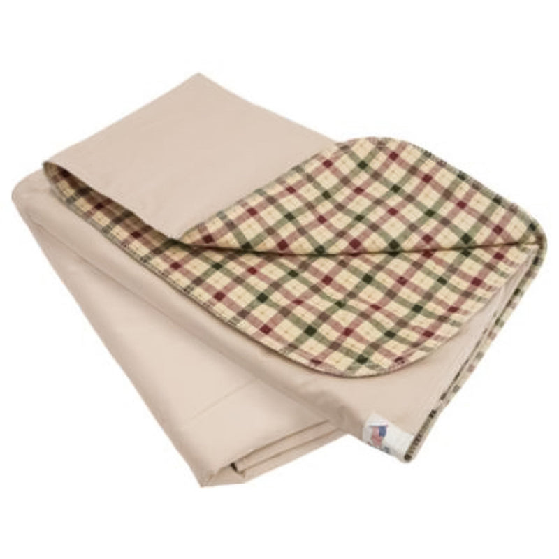 Beck's Classic Beck's Classic Reusable Underpad, Autumn Beige Plaid, Heavy Absorbency, 34 x 36" (12/DZ)