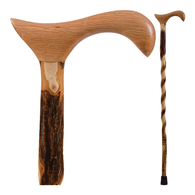 Brazos Twisted Hickory Cane, 37-Inch Height (Each)