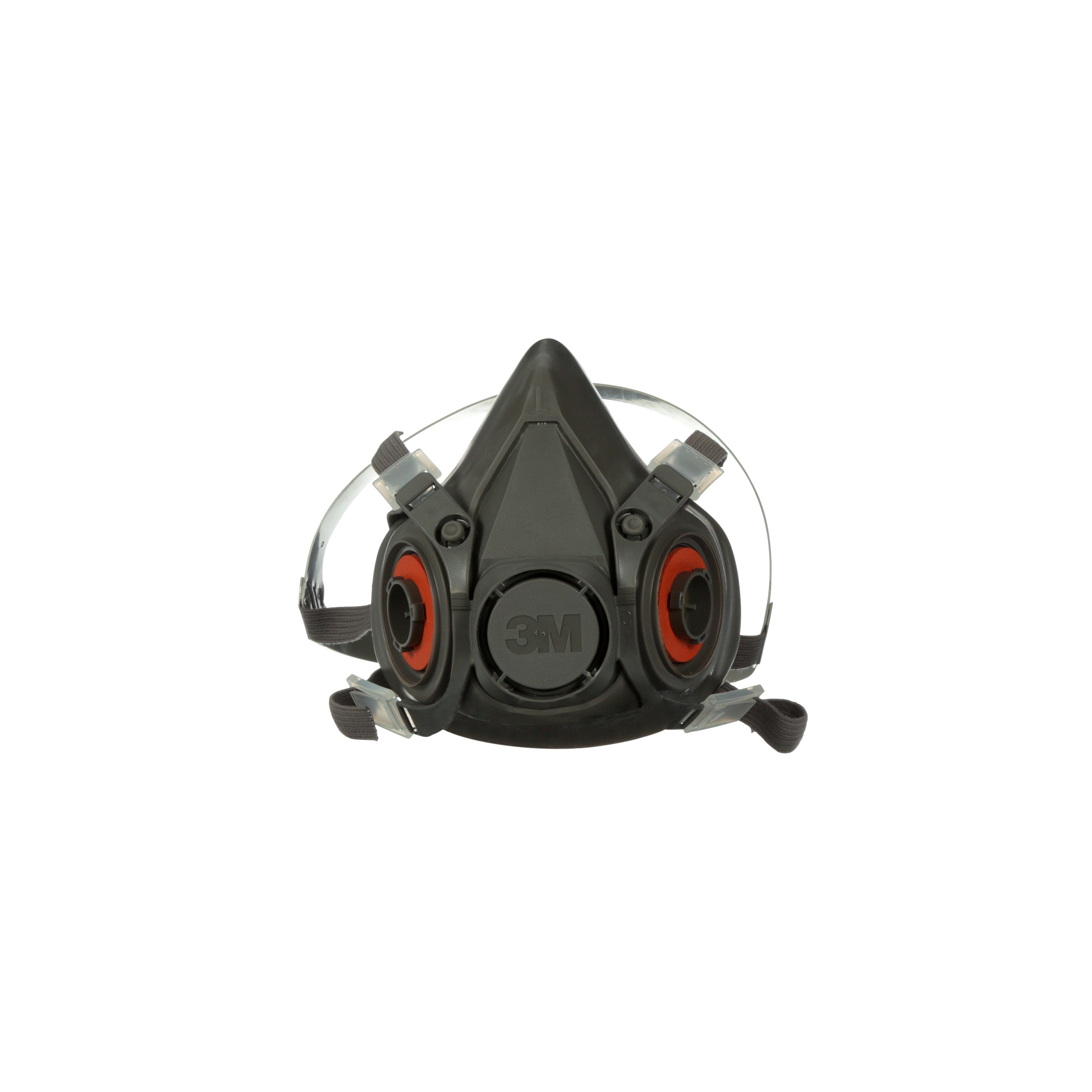 3M Company 3M 6000 Reusable Respirator Industrial Half Face 4 Point Adjustable Head Strap Large Gray (24/CS)