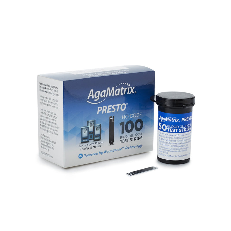 Agamatrix Wavesense Presto Blood Glucose Test Strips (12/CS) 