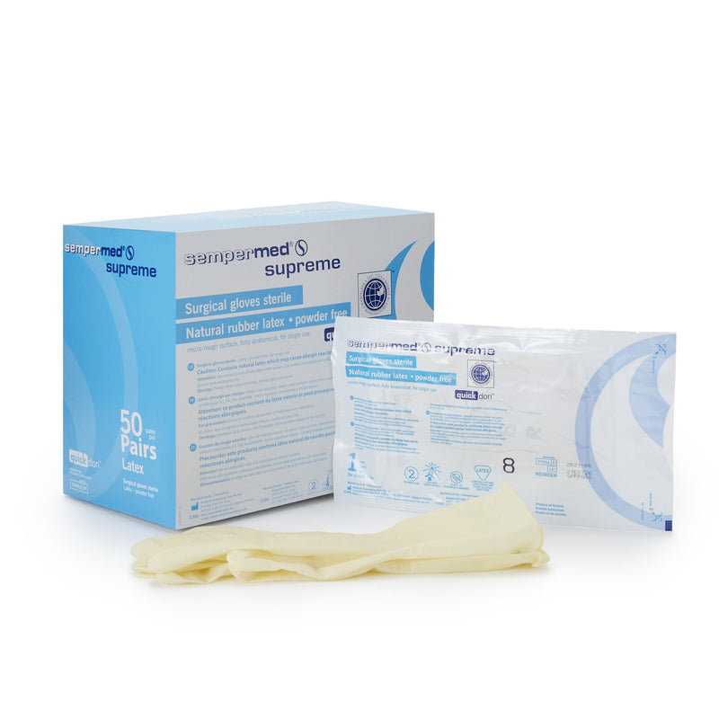 Harps USA Inc Sempermed Supreme Latex Surgical Glove, Size 8, Ivory (300/CS)
