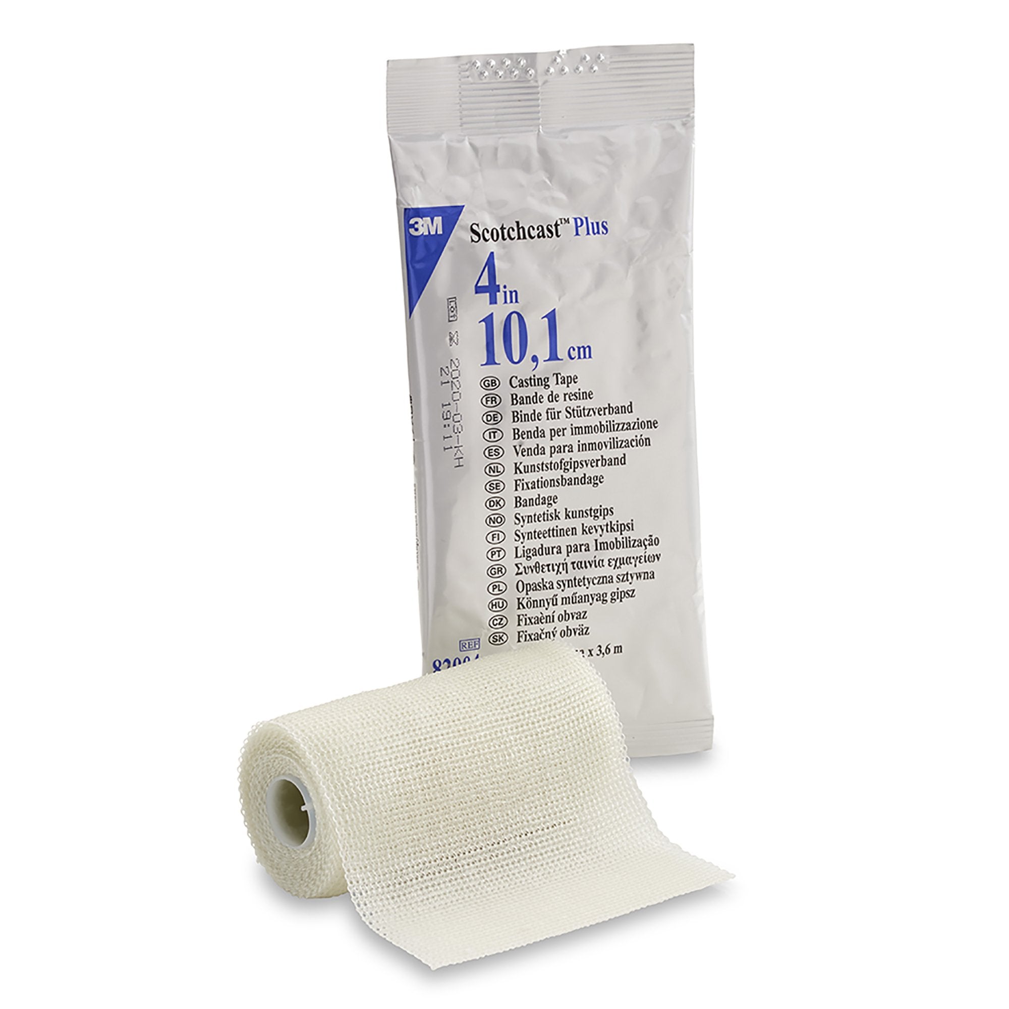 Solventum Corporation 3M Scotchcast Plus White Cast Tape, 4 Inch x 4 Yard (10/BX) 