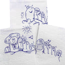 McKesson Brand McKesson Nonsterile White / Blue Cartoon Toes Procedure Towel, 13 x 18 Inch (500/CS) 