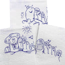 McKesson Brand McKesson Nonsterile White / Blue Cartoon Toes Procedure Towel, 13 x 18 Inch (500/CS)