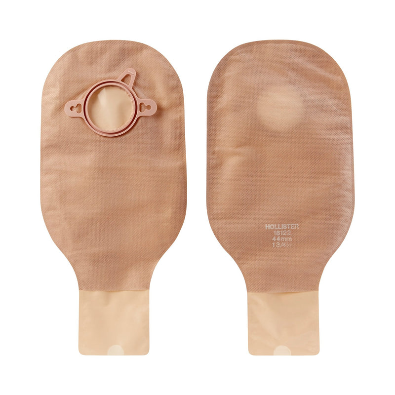 Hollister New Image 18122 Beige Colostomy Pouch, Pre-cut to Fit 44 mm Stomas, Green Match (10/BX) 