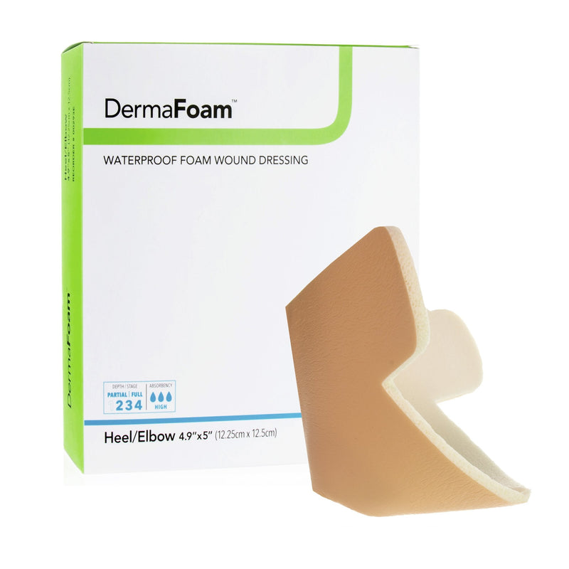 Sion Brands LLC DermaFoam Nonadhesive without Border Foam Dressing, Heel/Elbow (5/BX) 
