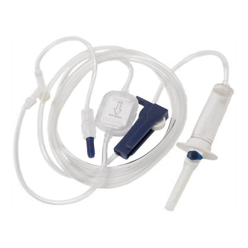 TrueCare Biomedix Primary IV Administration Set TrueCare Gravity 1 Port 20 Drops / mL Drip Rate 15 Micron Filter / 0.2 Micron Filter 92 Inch Tubing Solution Without Flow Regulator (50/BX) 