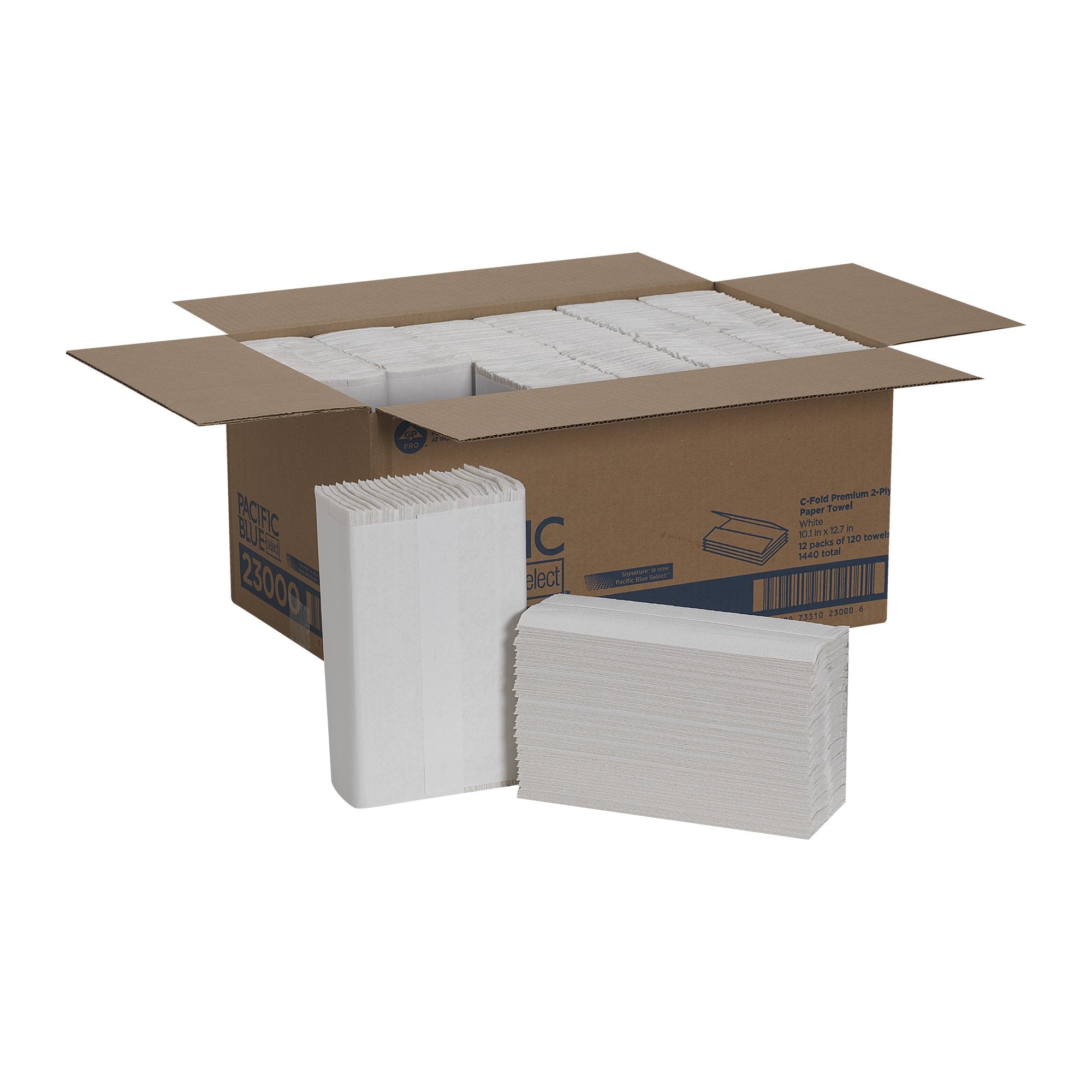 Georgia-Pacific Consumer Products LP Pacific Blue Select Paper Towel, 13-1/5 x 10-1/10 Inch (12/CS) 