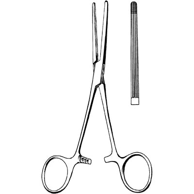 Merit Rochester-Carmalt Forceps - 6-1/4", Straight - 97-528 