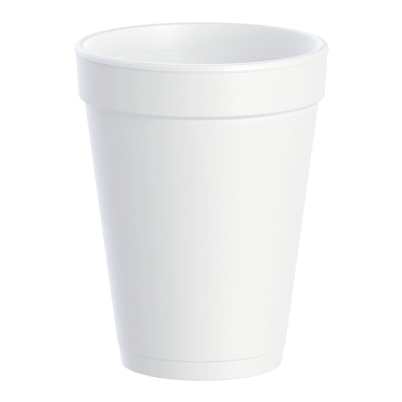 Dart Drinking Cup, White, Styrofoam, Disposable, 14 ounce (Case of 1000)