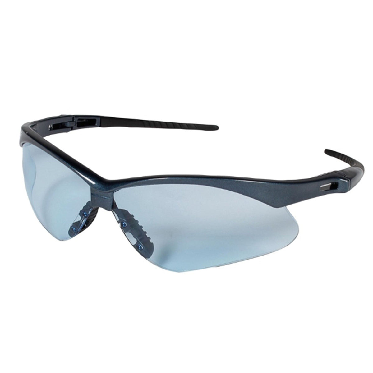 Safety Glasses KleenGuard Nemesis Wraparound Anti-fog / Anti-scratch Coating Clear Tint Polycarbonate Lens Black Frame Over Ear One Size Fits Most (Case of 144)