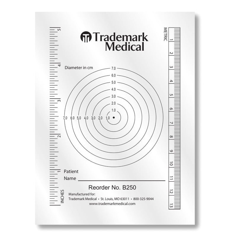 Trademark Medical Wound Measuring Guide (Box of 250)
