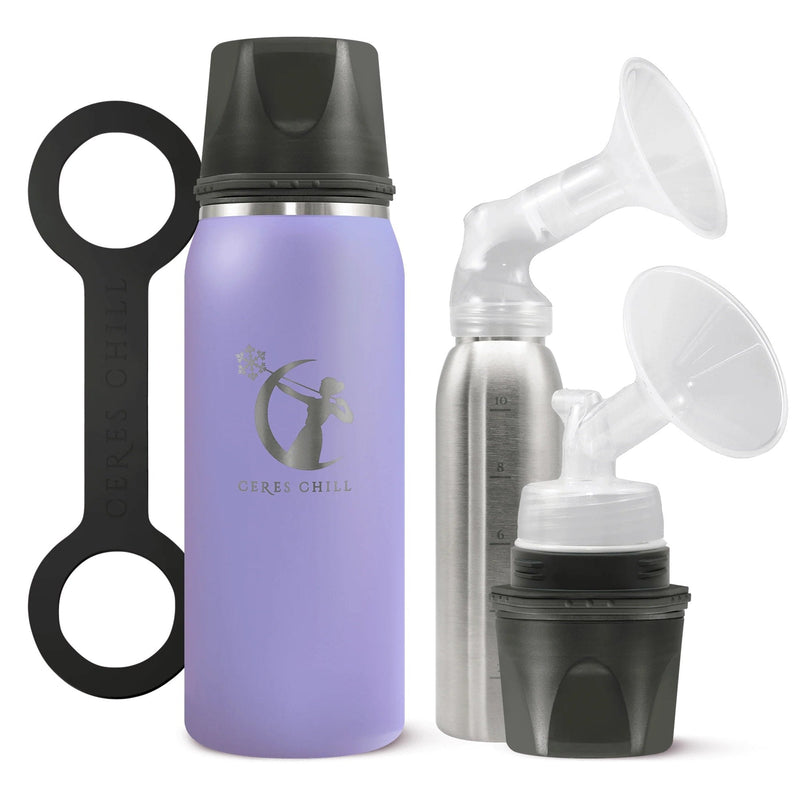 Ceres Chill OG Stainless Steel Breast Milk Chiller Container, Lavender (Case of 12) 