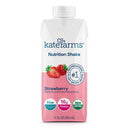 Kate Farms Nutrition Shake, Strawberry, 11-ounce carton (Case of 12)