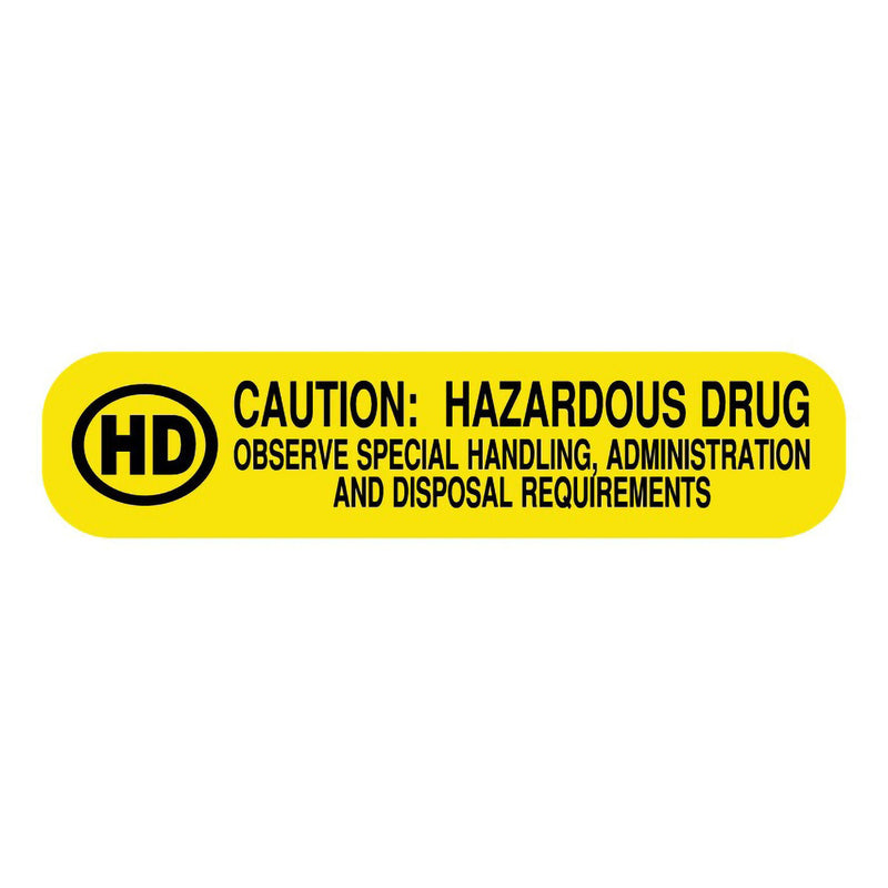 UAL Hazardous Drug, Medication Instruction Label, 1.625 x 0.375 Inch (Roll of 1000)