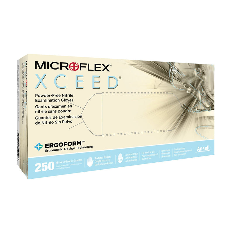 Microflex Medical Microflex Xceed Nitrile Gloves, Large, Blue (2500/CS) 