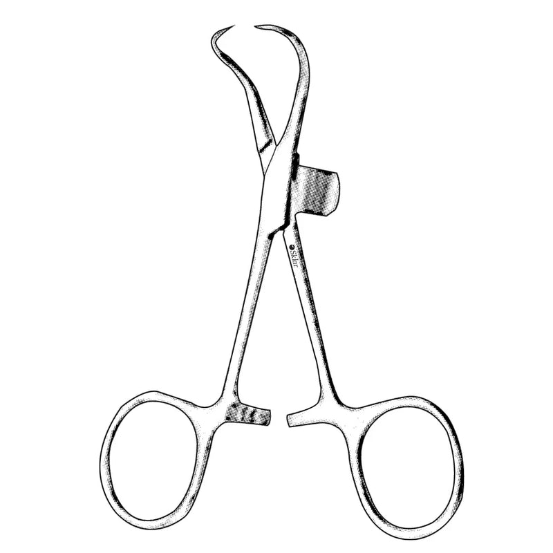 Sklar Backhaus Towel Clamp - 5", with Tube Holder - 47-2957