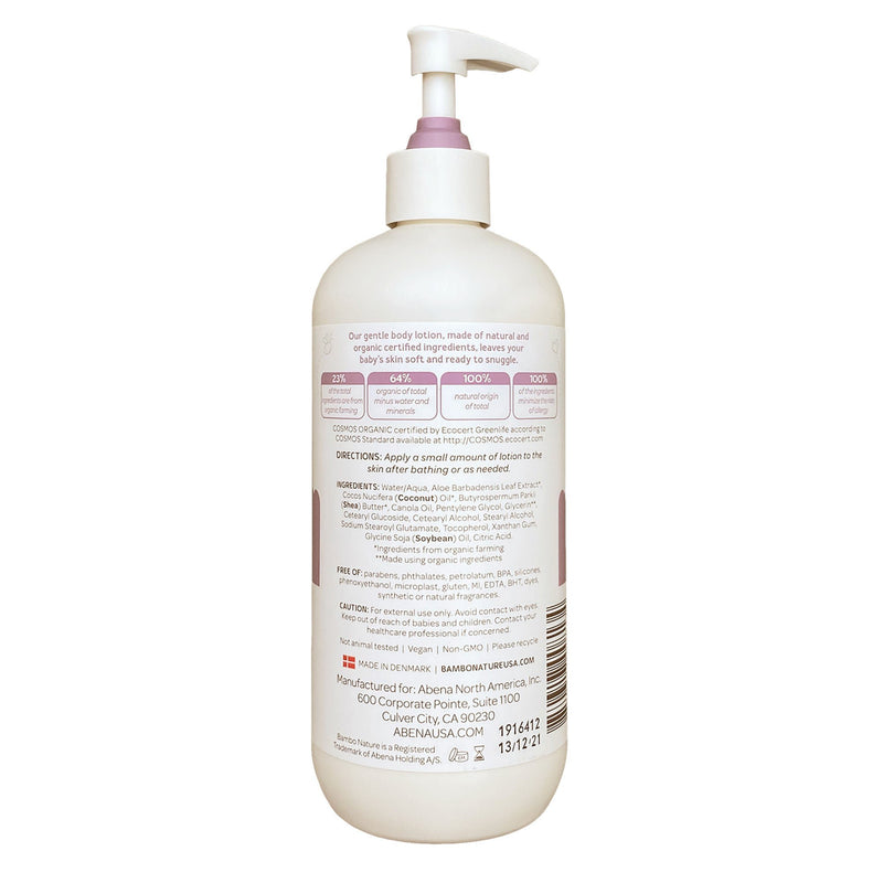 Bambo Nature Snuggle Time Baby Lotion, 500 mL pump bottle (6/CS)
