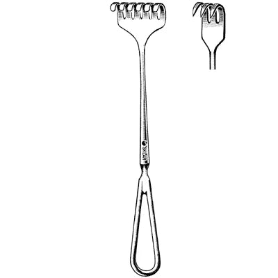 Sklar Volkman Retractor (USA) - 8-1/2", Sharp, 3 Prongs - 60-5603