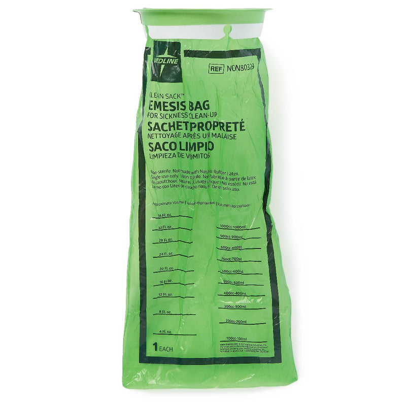 Emesis Bag Clean Sack 36 oz. Green (Gross)