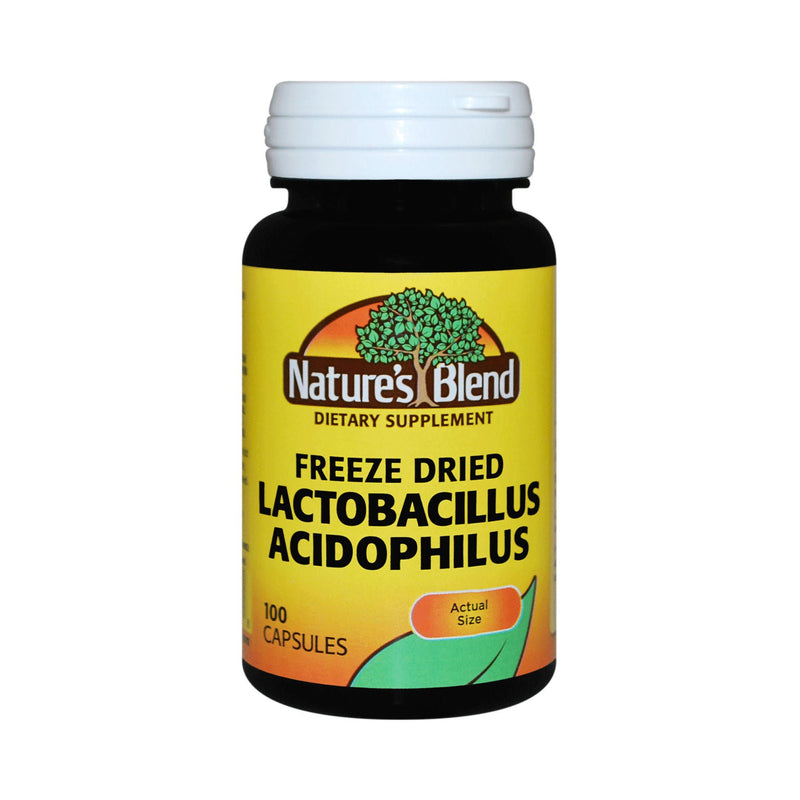 Nature's Blend Lactobacillus Acidophilus Probiotic Dietary Supplement (Bottle of 100)