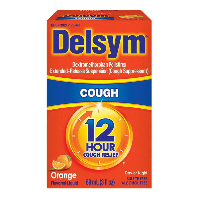 Reckitt Benckiser Delsym 12 Hour Cough Relief, Orange Flavor 