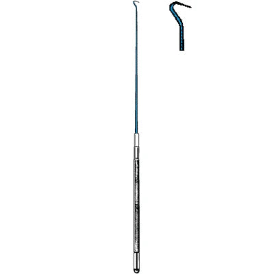 Sklar Blue Electrosurgical Emmett Iris Hook - 9",