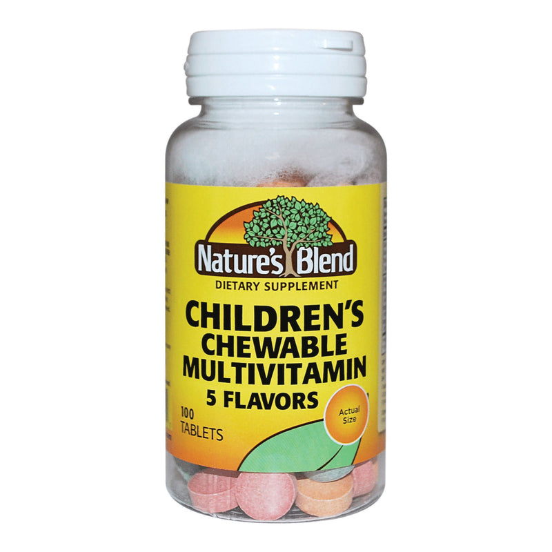 Nature's Blend Children's Chewable Multivitamin Tablets 5 Flavors (Bottle)