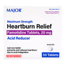 Major Famotidine Antacid, Maximum Strength (Bottle of 50)