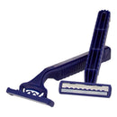 McKesson Brand McKesson Disposable Razor, Twin Blade, Lubricated Strip, Blue (72/CS)