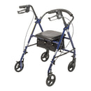 drive Steel Rollator with 6 Inch Wheels, Blue (Each)