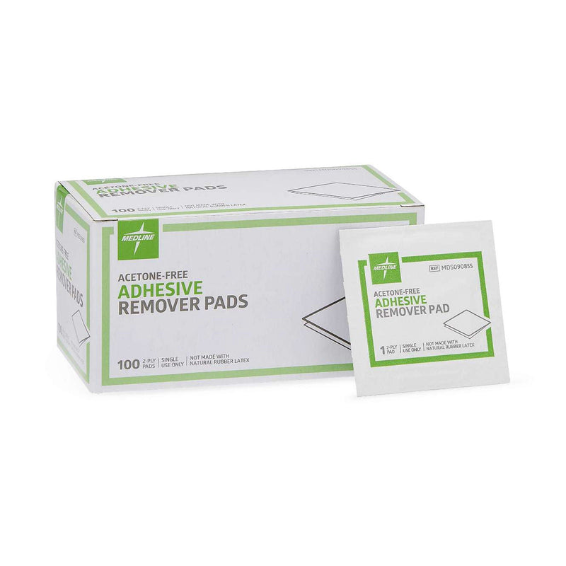 Medline Adhesive Remover, 1¼ x 1½ Inch Wipe (Case of 1000)