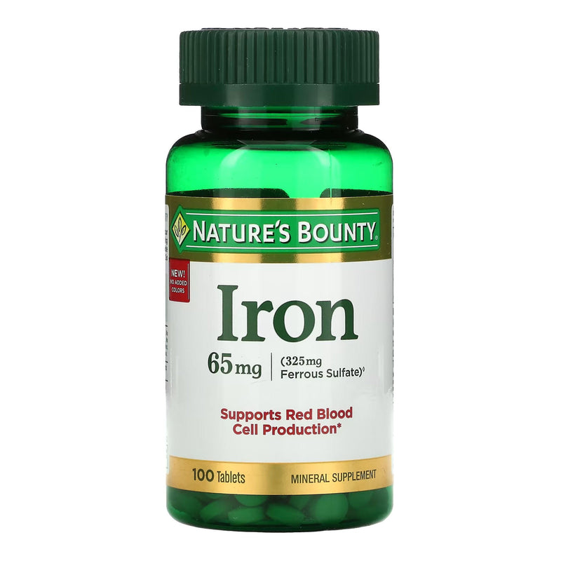 Nature's Bounty Iron Mineral Supplement (Bottle of 100)