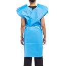 McKesson Patient Exam Gown, One Size Fits Most, Blue (Case of 50)
