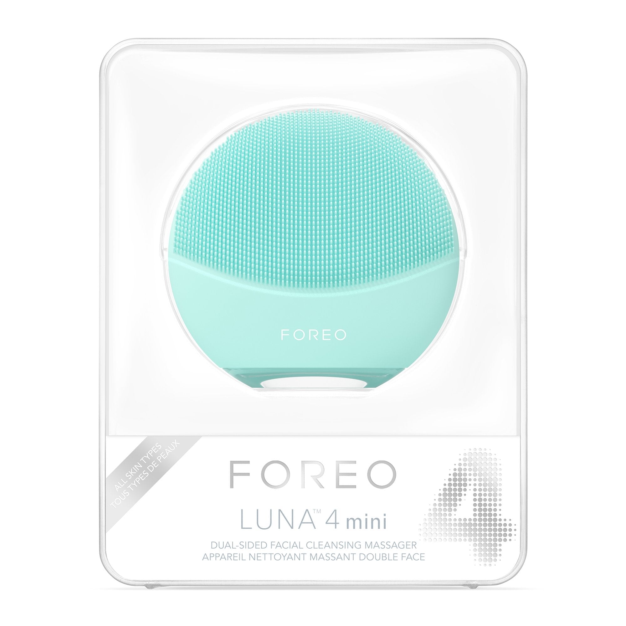 Foreo Inc LUNA 4 mini Facial Cleansing Device, Arctic Blue 