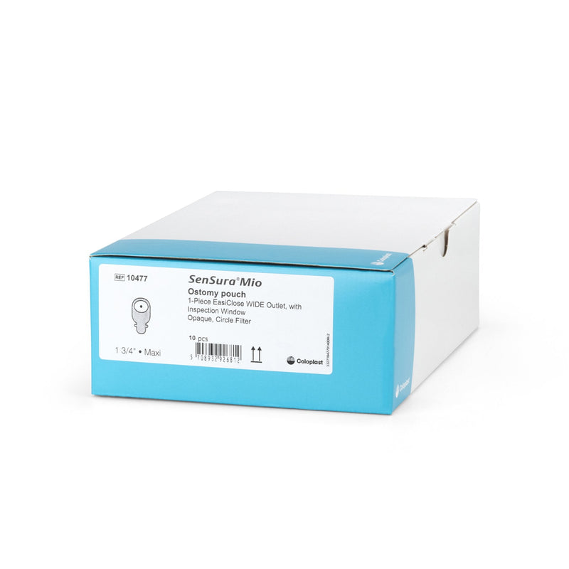 Coloplast SenSura Mio Flat 1-Piece Opaque Ostomy Pouch, 45mm Stoma (10/BX) 