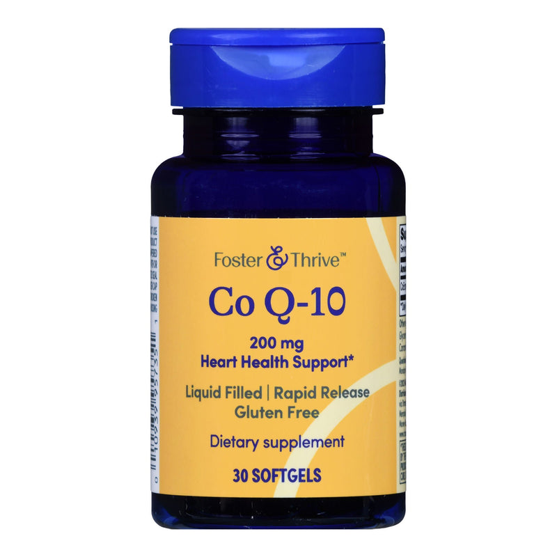 Foster & Thrive Co Q-10 200 mg Rapid Release Softgels (Bottle of 30)