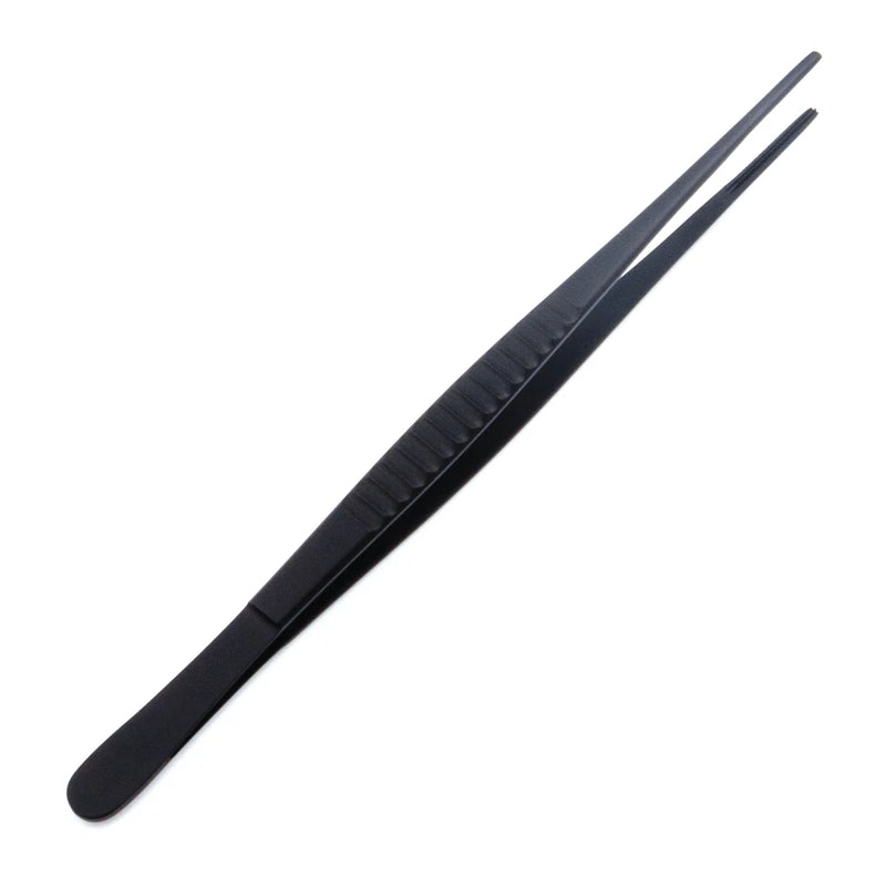 Sklar Black Laser Potts-Smith Dressing Forceps - 7", Straight, Serrated - 90-2304