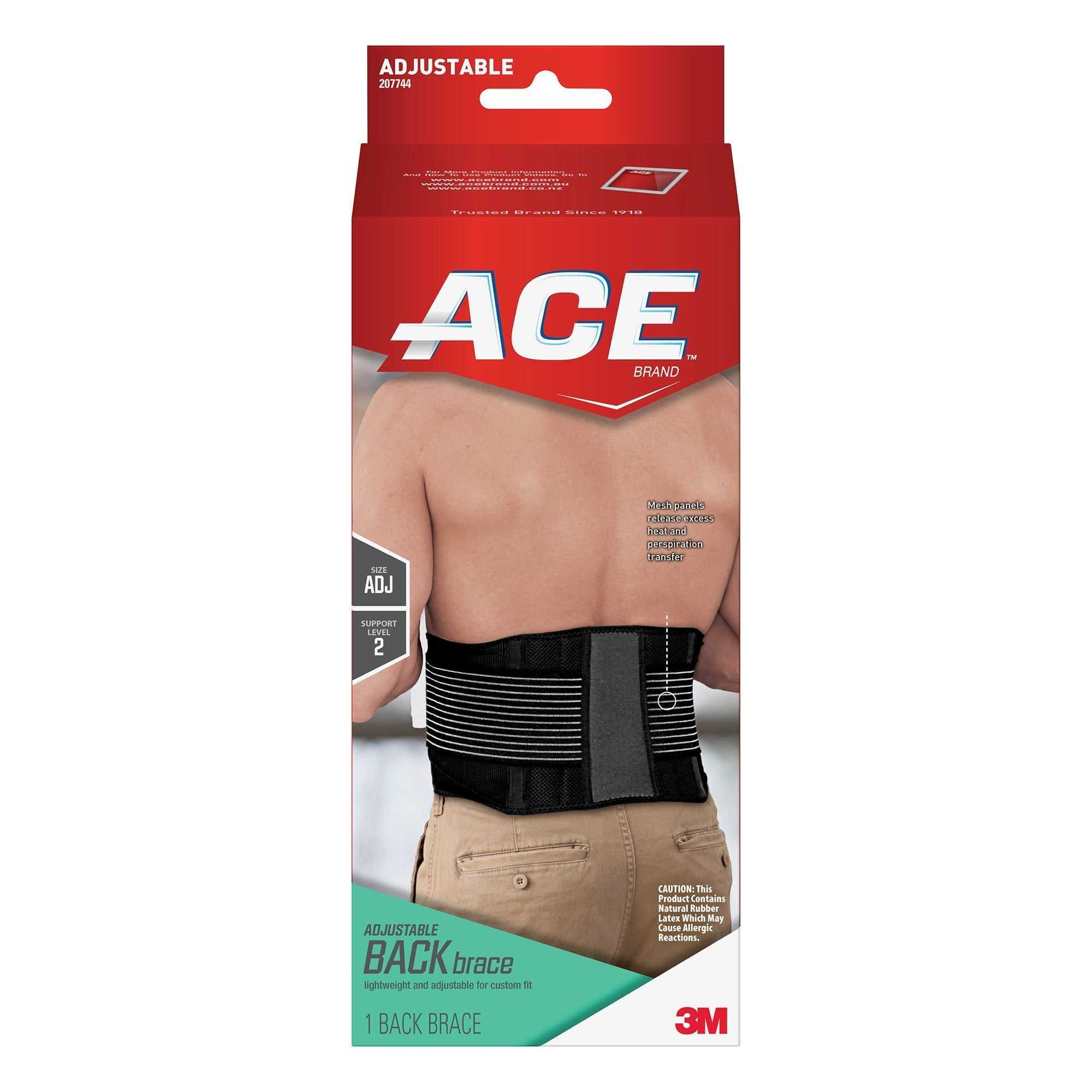 3M Company 3M Ace Back Brace, Adult, One Size Fits Most (12/BX) 