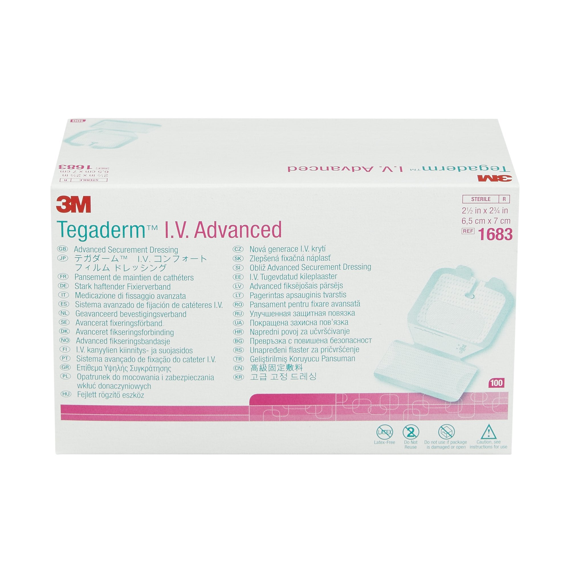 Solventum Corporation 3M Tegaderm IV Advanced Securement Dressing, 2¾ x 2½ Inch (400/CS) 