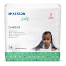 McKesson Baby Diaper, Size 2 for Babies weighing 2 to 18 lbs. (Case of 136)