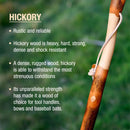 Mabis Healthcare Brazos Twisted Hickory Rustic Walking Stick, 55-Inch Height 