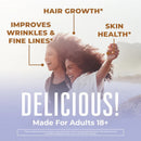 Mary Ruth's Hair Growth Max Liposomal, Almond Cookie Flavor, 15.22-ounce Bottle (Case of 6)