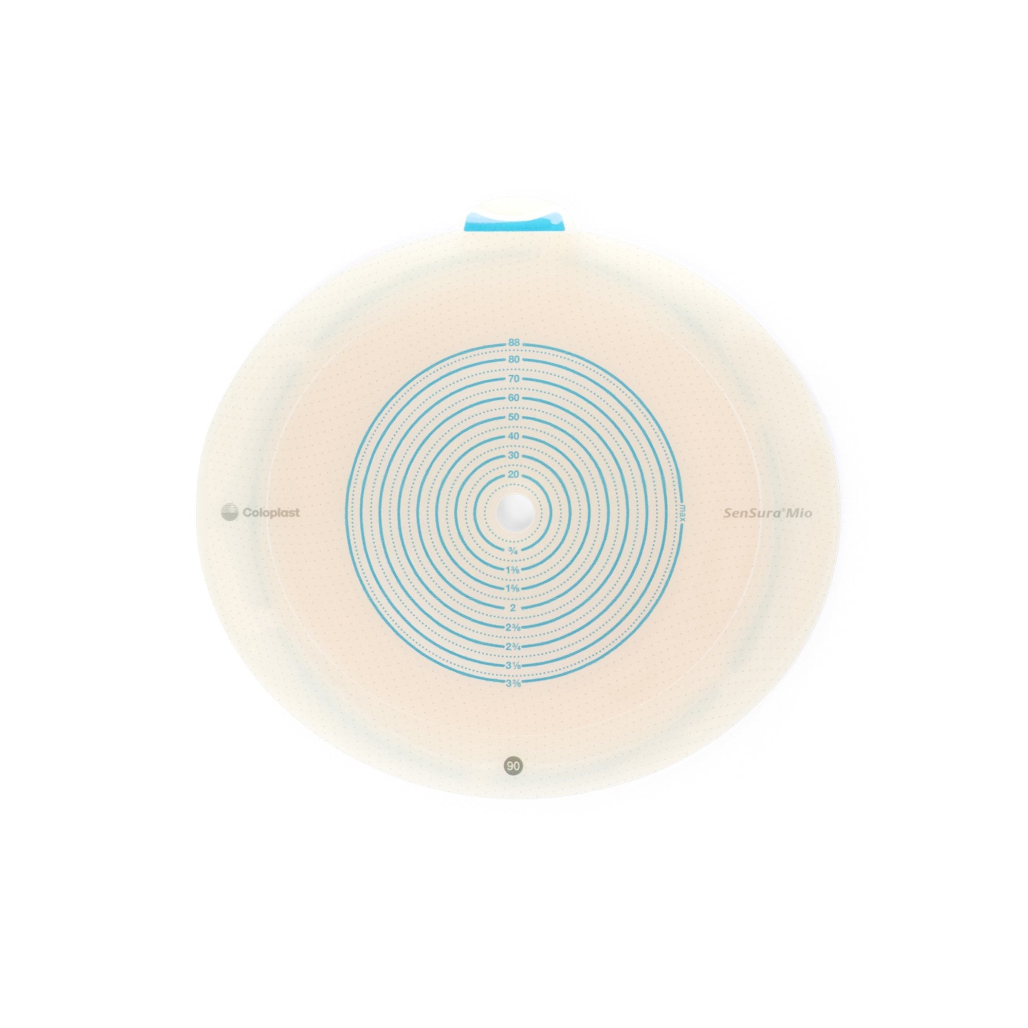 Coloplast Ostomy Barrier SenSura Mio Flex Trim to Fit, Standard Wear Elastic Adhesive 3/8 to 3-1/2 Inch Opening (10/BX) 