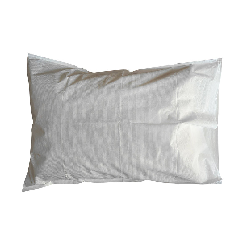 McKesson Pillowcase, Disposable, Standard, White, Tissue/Poly, 30 x 21 Inch (Case of 100)