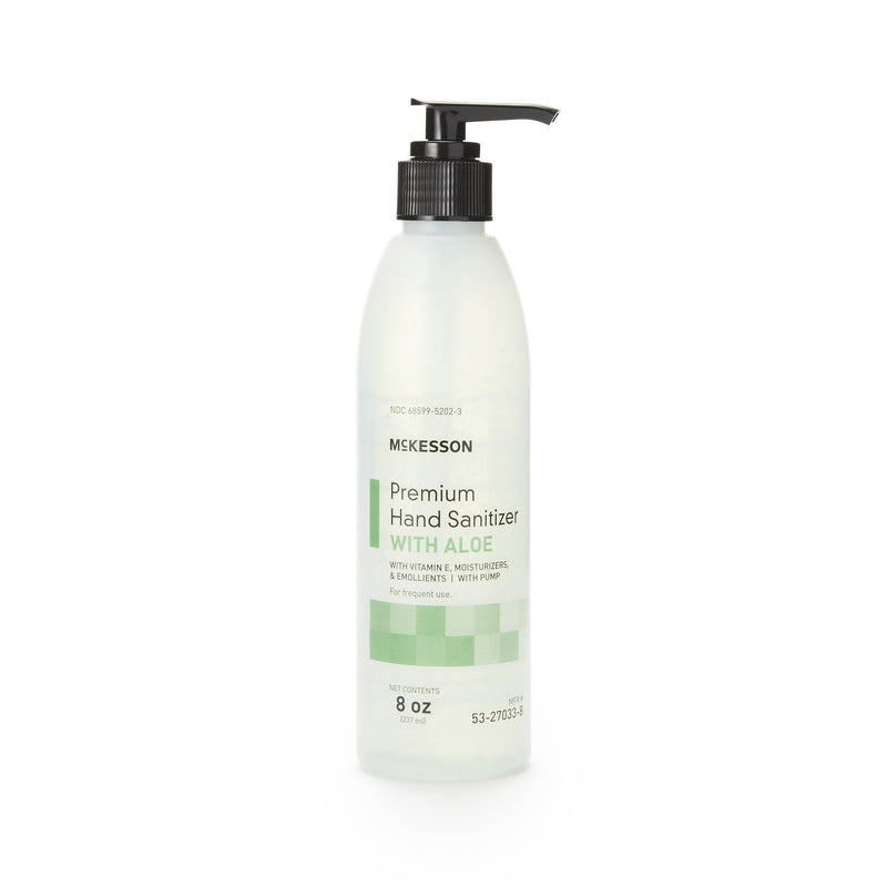 McKesson Brand McKesson Premium Hand Sanitizer with Aloe, 8 oz., Gel, Pump Bottle (24/CS) 
