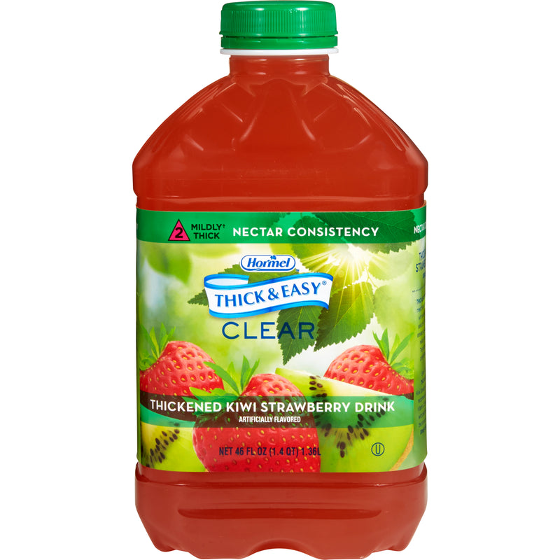 Thick & Easy Clear Nectar Consistency Kiwi Strawberry Thickened Beverage (Case of 6)