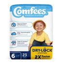 Attends Comfees Premium Baby Diapers, Tab Closure, Kid Design, Size 6 (Case of 92)
