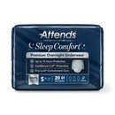 Attends Sleep Comfort Premium Overnight Underwear, Small, 20 – 34 Inches (80/CS)