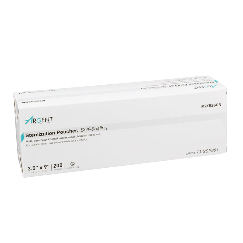 McKesson Brand McKesson Argent Sure-Check Sterilization Pouch, 3.5 x 9 Inch (10/CS)